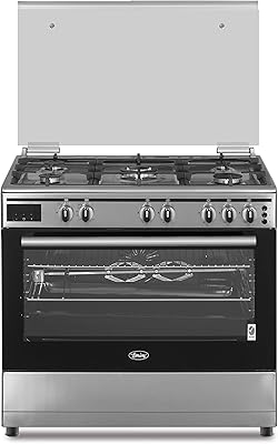 Cuisinière à gaz 90 x 60 cm de terem, capacité du four 106