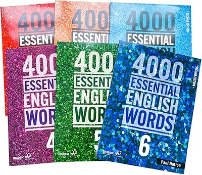 4000 mots anglais essentiels 6 livres niveau 1-6 ielts, sat core words livre