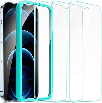 Protection d'écran en verre trempé esr compatible avec iphone 12 pro max 2020