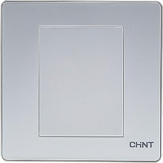 Plaque de recouvrement vide pour chaîne 1 groupe, argent, 86 x 86 mm