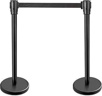Nouveaux poteaux star foodservice 54590 36" de hauteur sangle rétractable de 65" revêtement