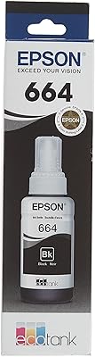 Bouteille d'encre noire epson t664120 ecotank