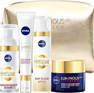Nivea luminous 630 even glow bundle : fluide visage spf 50, protection solaire uva & uvb, 40 ml + sérum visage concentré, 30 ml + crème visage nuit, 50 ml + sérum anti-cernes & yeux gonflés, 15 ml. Diaytar : Des promotions exceptionnelles toute l'année pour tous les Sénégalais