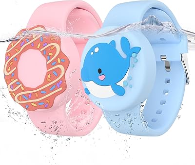 Bracelets étanches airtag pour enfants (paquet de 2) bracelet caché en silicone