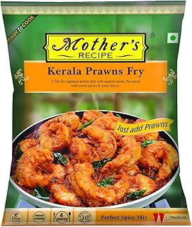 Mother's recipe crevettes du kerala prêtes à cuire, 75 g, rouge