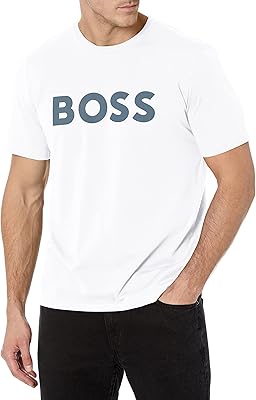 T-shirt en jersey extensible avec logo audacieux pour hommes, pastel
