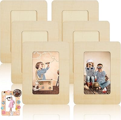Cadres photo en bois inachevé massif cadres de noël pour enfants