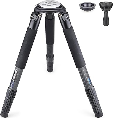 Trépied anoril rt90c en fibre de carbone trépied professionnel robuste avec adaptateur