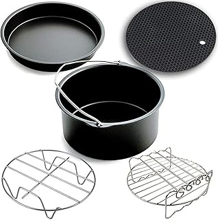 Ensemble d'accessoires pour friteuse à air skido 5 pièces de 7 pouces, moule