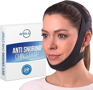 Sangle de menton anti-ronflement aveela pour les utilisateurs de cpap | moyenne gardez