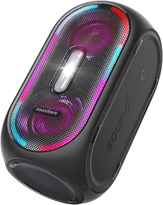 Haut-parleur portable anker soundcore rave avec son 107 db spectacle de lumière
