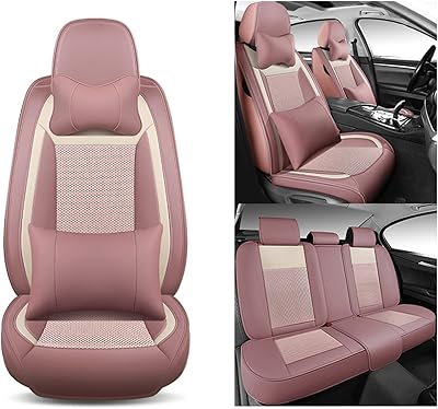 Housse de siège de voiture d'été en cuir pu de luxe limos, ensemble