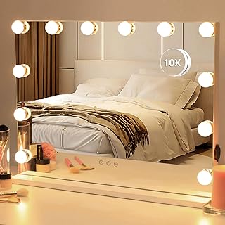 Miroir de courtoisie amst hollywood design avec lumière 12 lumières led
