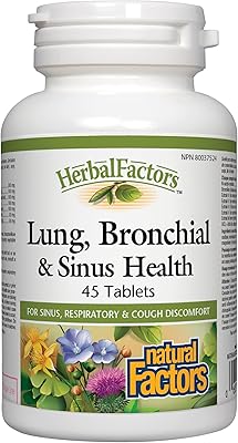 Facteurs naturels santé des poumons, des bronches et des sinus - 45 comprimés