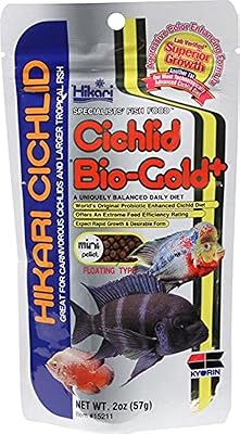 Nourriture pour poissons hikari bio-gold + microgranulés flottants pour cichlidés (57g)
