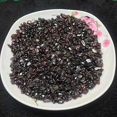 Alexsunny 50g anthrax de grenat naturel petites pierres cristal de pyrope minéraux naturels