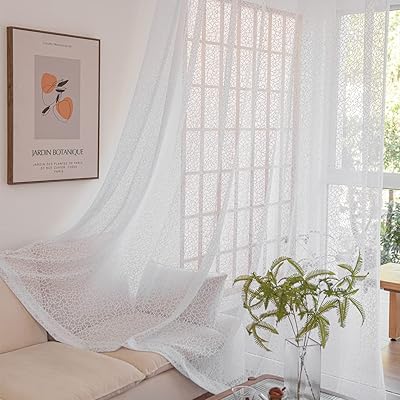 Rideau transparent une pièce pour salon, chambre à coucher, couloir