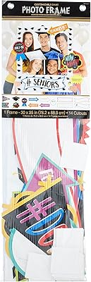 Amscan 392093 cadre photo géant de remise des diplômes - 15 pièces, papier