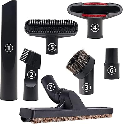 Ensemble d'accessoires d'aspirateur de remplacement bigthree 7 pièces brosse pour plancher en bois