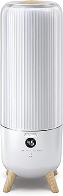 Humidificateur numérique black & decker 6l avec télécommande, garantie 2 ans, blanc