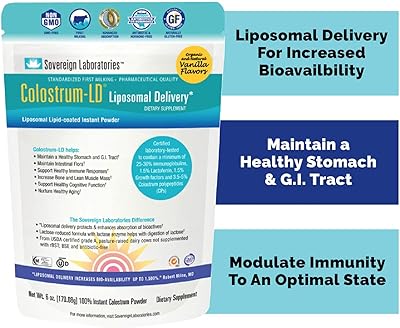 Poudre d'absorption avancée colosum - la technologie exclusive colostrum holal offre jusqu'à 1