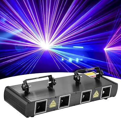 Lumières disco led activées par le son avec 4 lentilles activées par le son