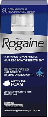 Mousse rogaine pour hommes à 5 % de minoxidil pour la chute