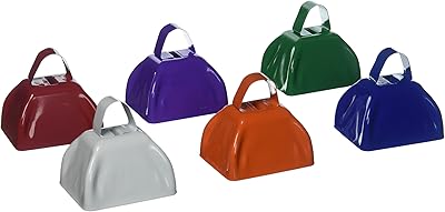 Cloches d'école colorées assorties fun express (1 douzaine) - vente en gros