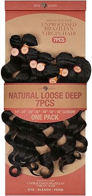 7a 100% cheveux humains vierges non transformés cheveux brésiliens naturels lâches et profonds