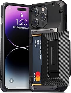 Vrs design hybrid wallet protection cover pour iphone 14 pro max par damda
