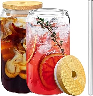 Tasses à boire banana home avec couvercles en bambou et paille - tasses
