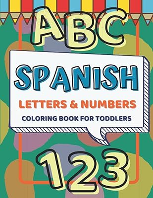 Lettres et chiffres espagnols abc 123 livre de coloriage pour les tout-petits
