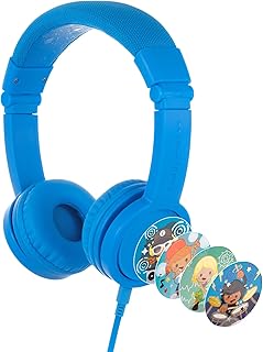 Écouteurs pour enfants buddyphones explore plus, pliables et durables, câble de partage audio
