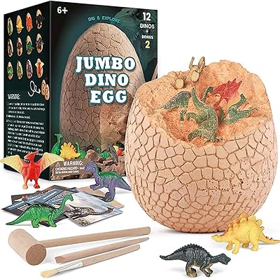 Yalajoy kit d'excavation archéologique d'œuf de dinosaure géant simulation modèle fossile de dinosaure archéologique, jouets éducatifs de biologie pour enfants, jouet éducatif d'excavation archéologique. Diaytar : Des promotions exceptionnelles toute l'année pour tous les Sénégalais