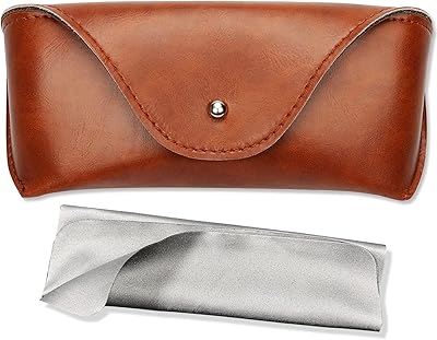 Étui à lunettes en cuir portable, étui à lunettes de soleil souple et durable pour femmes et hommes, étui à lunettes horizontal. Révolutionnez votre façon d'acheter avec Diaytar