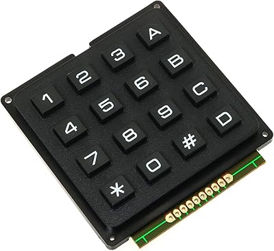 Clavier tactile matrix rlecs, carte mcu 16 boutons pour clavier arduino 4x4