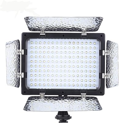 Panneau d'éclairage vidéo wafang w160 6000k 160 lumière led pour appareil