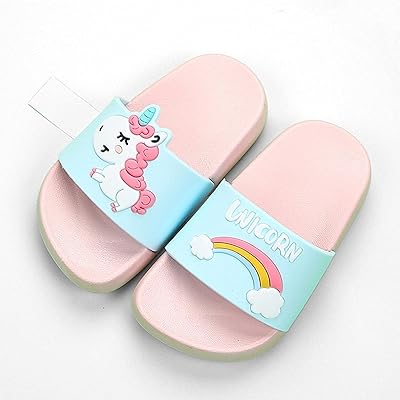 Pantoufles d'été licorne pour filles, sandales de plage antidérapantes, chaussures de famille, tongs pour enfants, taille 23 couleurs. Votre shopping simplifié de A à Z avec Diaytar