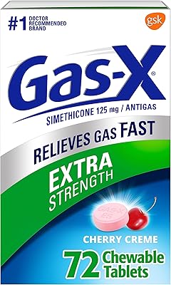 Comprimés de soulagement des gaz à saveur de cerise gas-x - 72 comprimés