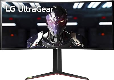 Moniteur de jeu incurvé qhd lg 34 pouces 34gp83a-b, nano ips 1 ms