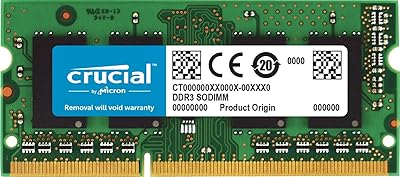 Crucial 8 go ddr3 1600 mhz pc3-12800 ram pour ordinateur portable 11 sodimm