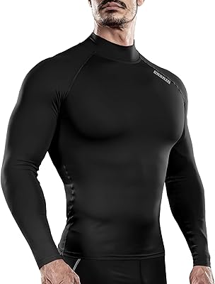 Chemises de compression à manches longues pour hommes, haut de sport pour l'entraînement