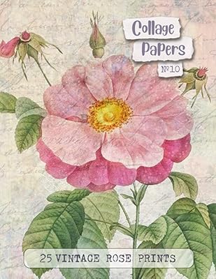 Papiers de collage n°10. : 25 tirages de roses vintage pour les arts
