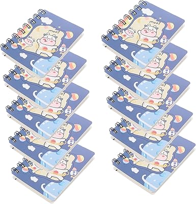 Eringogo 10 pièces carnet de notes à spirale bloc-notes pour prise de notes