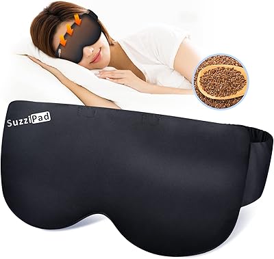 Suzzipad masque lesté pour les yeux micro-ondables secs compresse chaude à