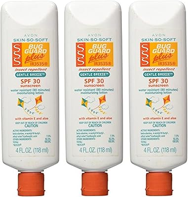 Lot de 3 protections anti-insectes ultra douces avon plus ir35 spf