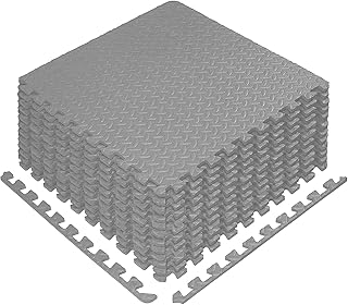 Tapis de sol d'exercice en mousse eva avec dalles de sol emboîtables 12"