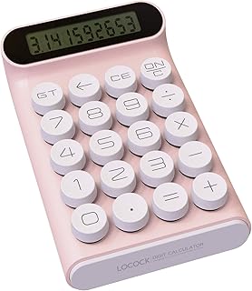 Calculatrice mécanique portable pour le bureau quotidien et de base, grand écran lcd
