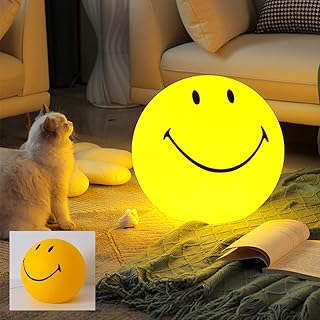 Veilleuse mignonne avec visage souriant super guérisseur, veilleuses pour chambre d'enfants, lampe décorative