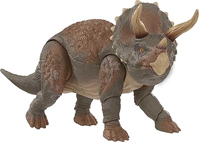Figurine de dinosaure triceratops de la collection jurassic world hammond park hammond 118"